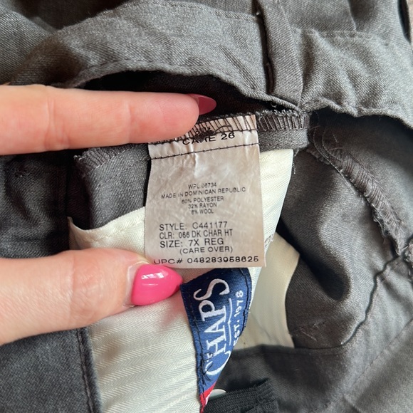 Chaps Dress Pants/Slacks - Grey - Size 7X - Picture 4 of 4